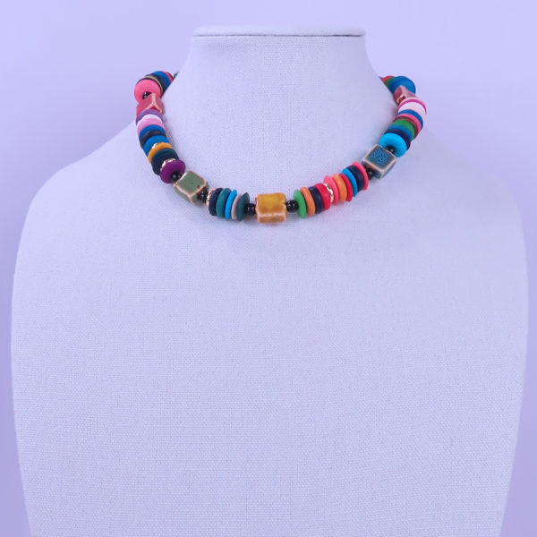 Candy Beaded Necklace, Adjustable Candy Necklace, Candy Gemstone Bead  Necklace Multi Color Beaded Necklace Fake Candy Necklace - Etsy